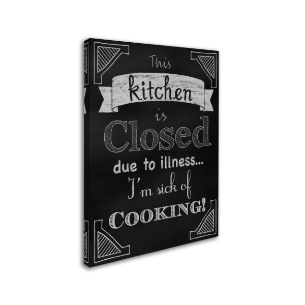 Tina Lavoie 'Sick Of Cooking' Canvas Art,14x19